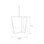Luminaire suspendu géométrique unique à 1 lumière Levis-67188169
