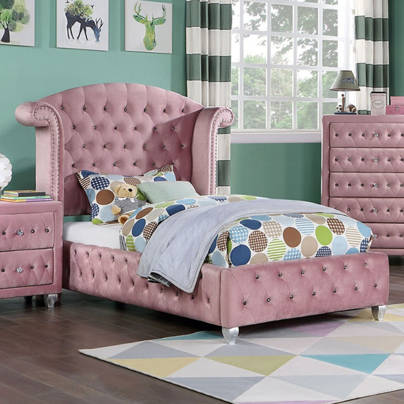 Meuble de chambre Glam Contemporary Flannelette
