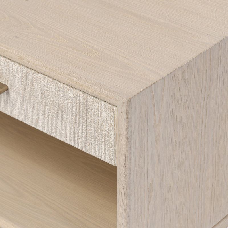ROSENELL 1 - Drawer Nightstand, White
