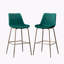 Tabouret de bar en velours, ensemble de 2-1879086169