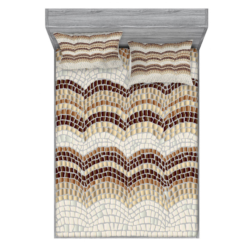 Microfiber Sheet Set, Queen Sheet Set with Fitted Sheet