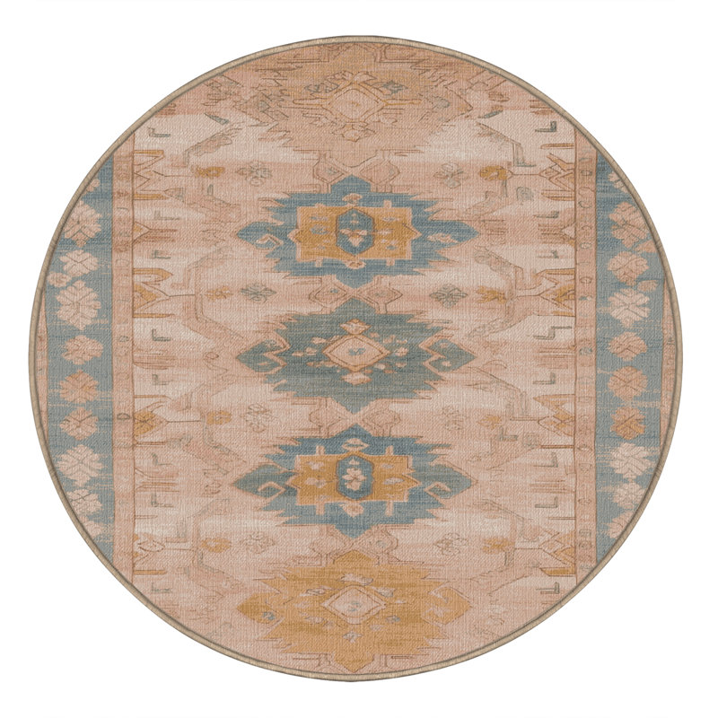 Tapis beige lavable à la machine Afyon