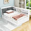 Lit plateforme en bois avec lit gigogne, tablettes et tête de lit-1346366790-1346366793