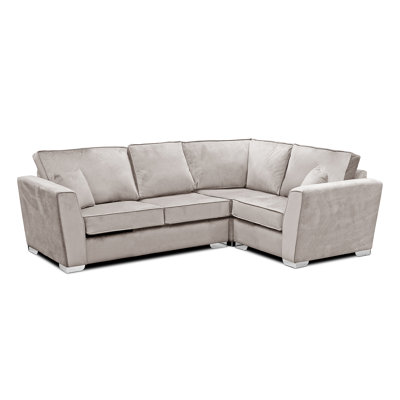 Quade 4 Seater Velvet Corner Sofa 