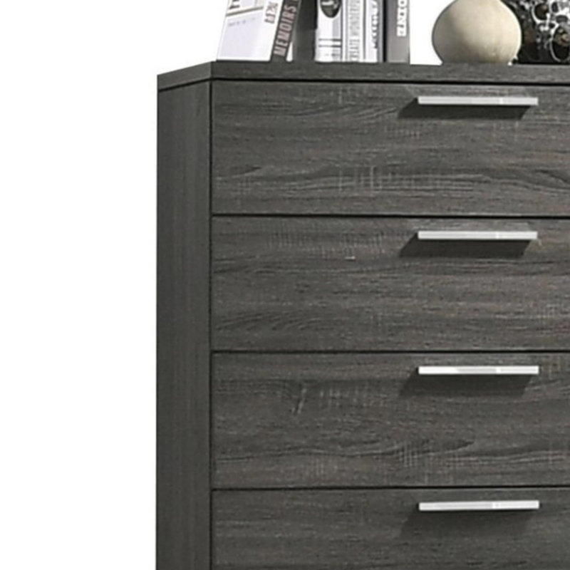 Commode à finition chêne gris