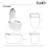 Elongated Smart Toilet With Heated Seat & Auto Flushing, Slow Close, Night Light, Warm Wash/Dryer, Remote Control