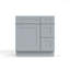 Armoire combinée avec meuble-lavabo gris Shaker 1800cabinets-137829262-137829263