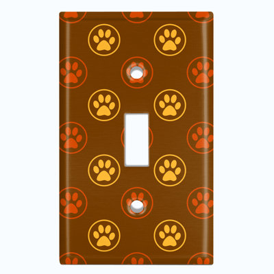 Patterned 1 - Gang Toggle Light Switch Standard Wall Plate