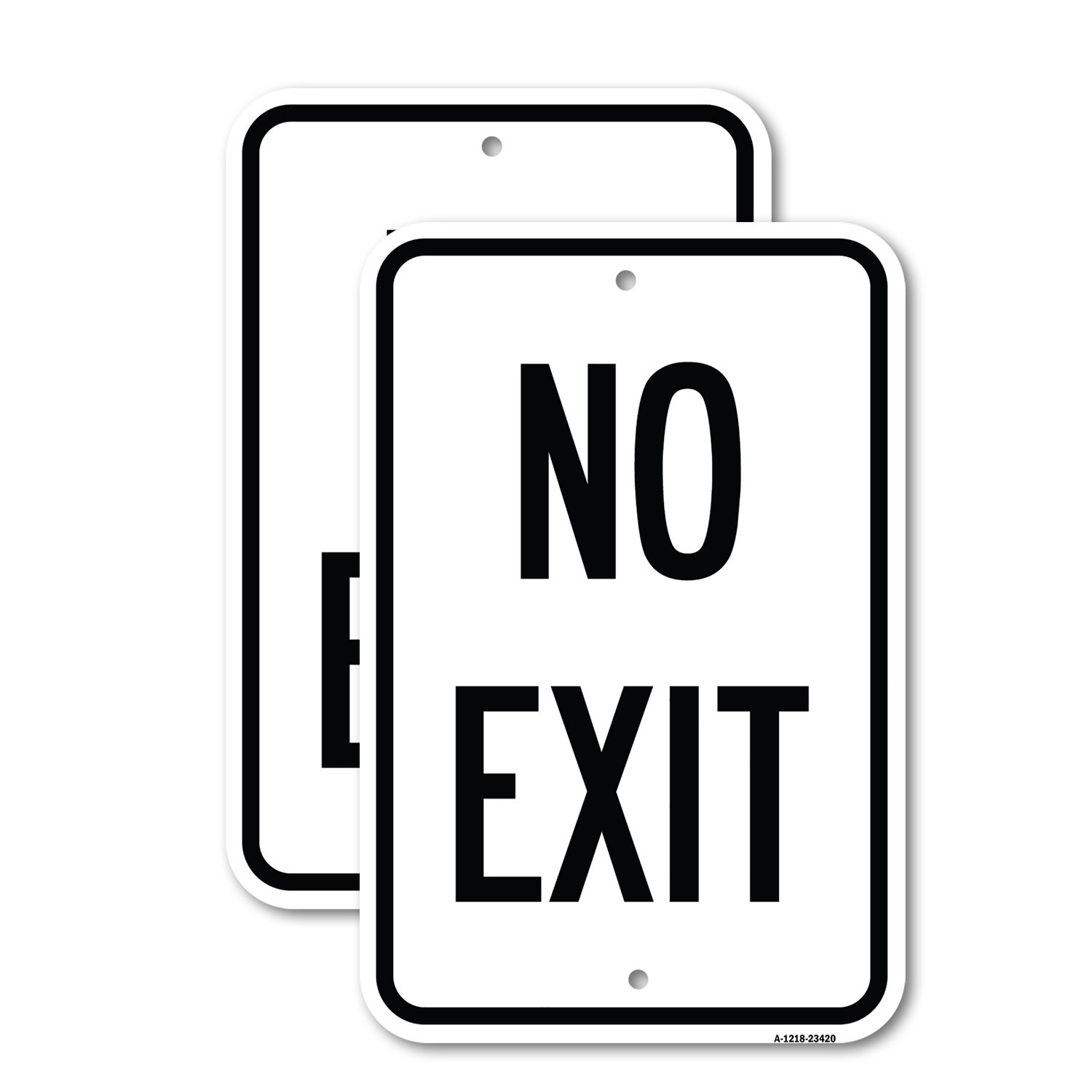 SignMission Parking Lot No Exit Aluminum Sign | Wayfair