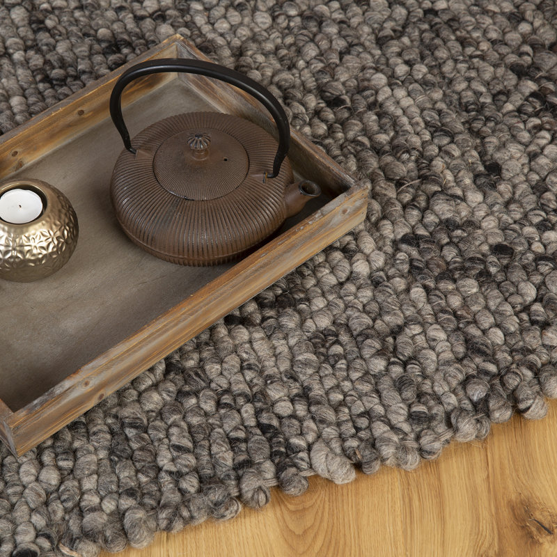 Colette Solid Colour Hand Woven Area Rug, Rectangle 120 x 170cm