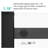 Sliding Tempered Glass Bathroom Door, 56 - 60"W X 76"H, Style, Matte Black Accessories, Smooth Movement, Easy Clean Finish, Refresh Option Shower 5/16" Thick Glass, Accents, Tracks, Surface, Upgrade
