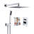 10" Rainfall Shower Head Complete Shower System with Rough-in Valve-61592035