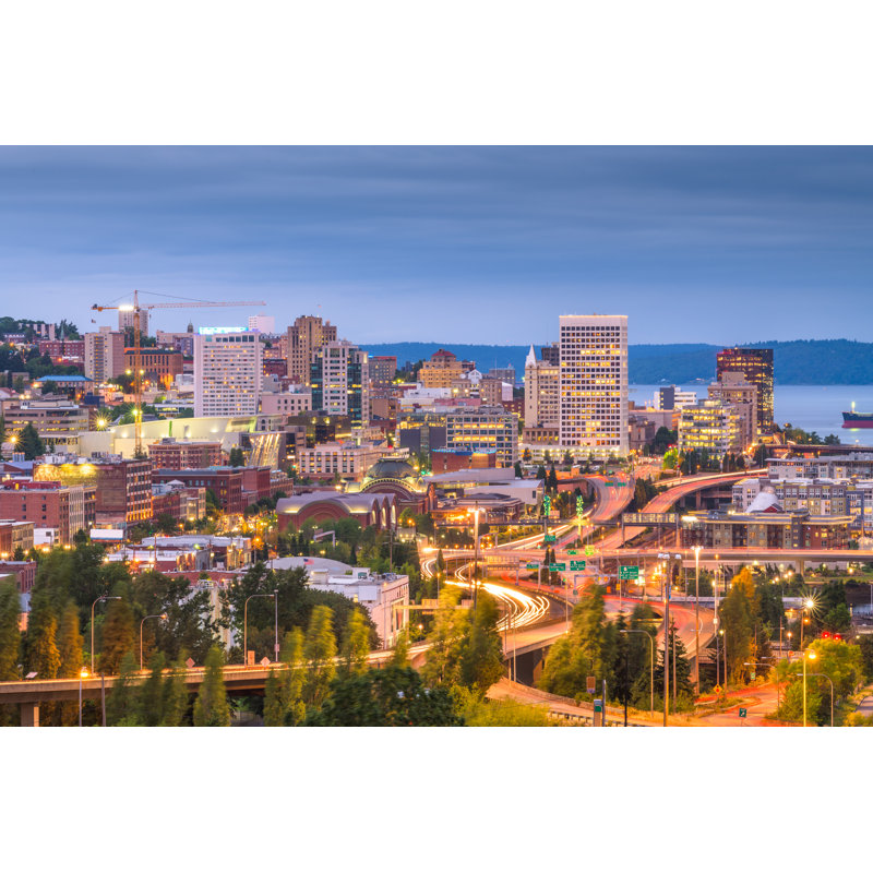 Tacoma, Washington by Sean Pavone - Wrapped Canvas Print, 30cm H x 46cm W