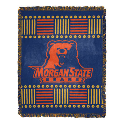 NCAA Morgan State Homage Jacquard Throw Blanket, College Sports Decor, 46x60 Inches