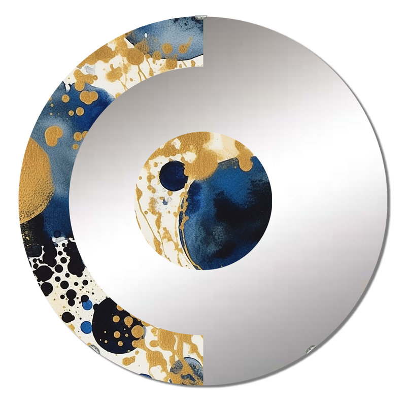 Korrina - Half Circle Wall Mirror, 23.6" x 23.6"