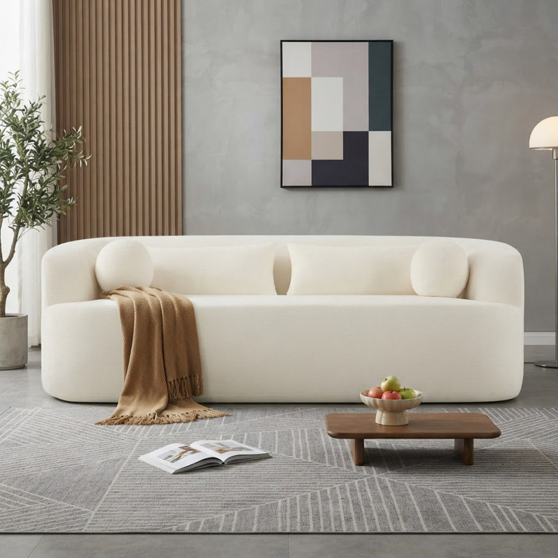 Canapé 86 po Chenille 86 po., Beige