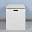 Portable White Bedroom Storage Chest With Hinges - Easily Transport And Store For Clothes Entryway 2 Keep Your Tidy Organized Pillows