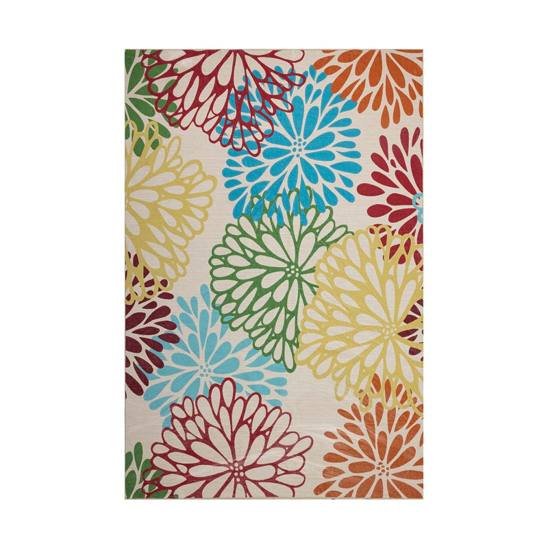 Tapis rectangulaire avec envers antidérapant Joeanne, Rectangle 4 pi x 6 pi