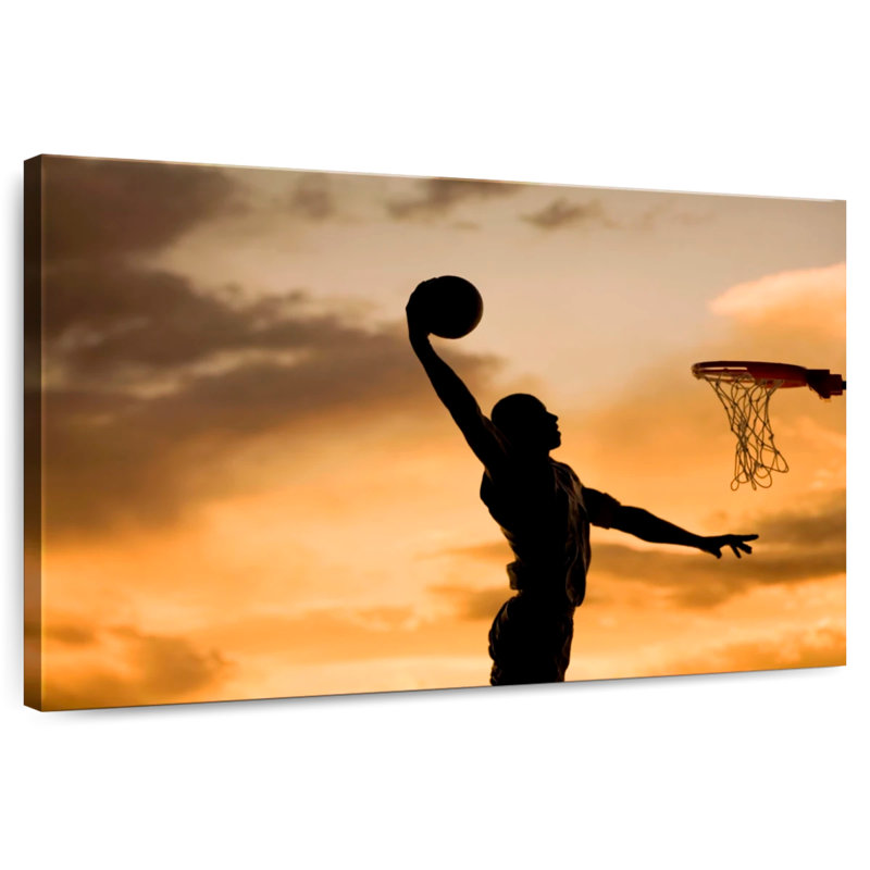 Silhouette de Sirci Basketball Dunk, H 26 po x l 39 po