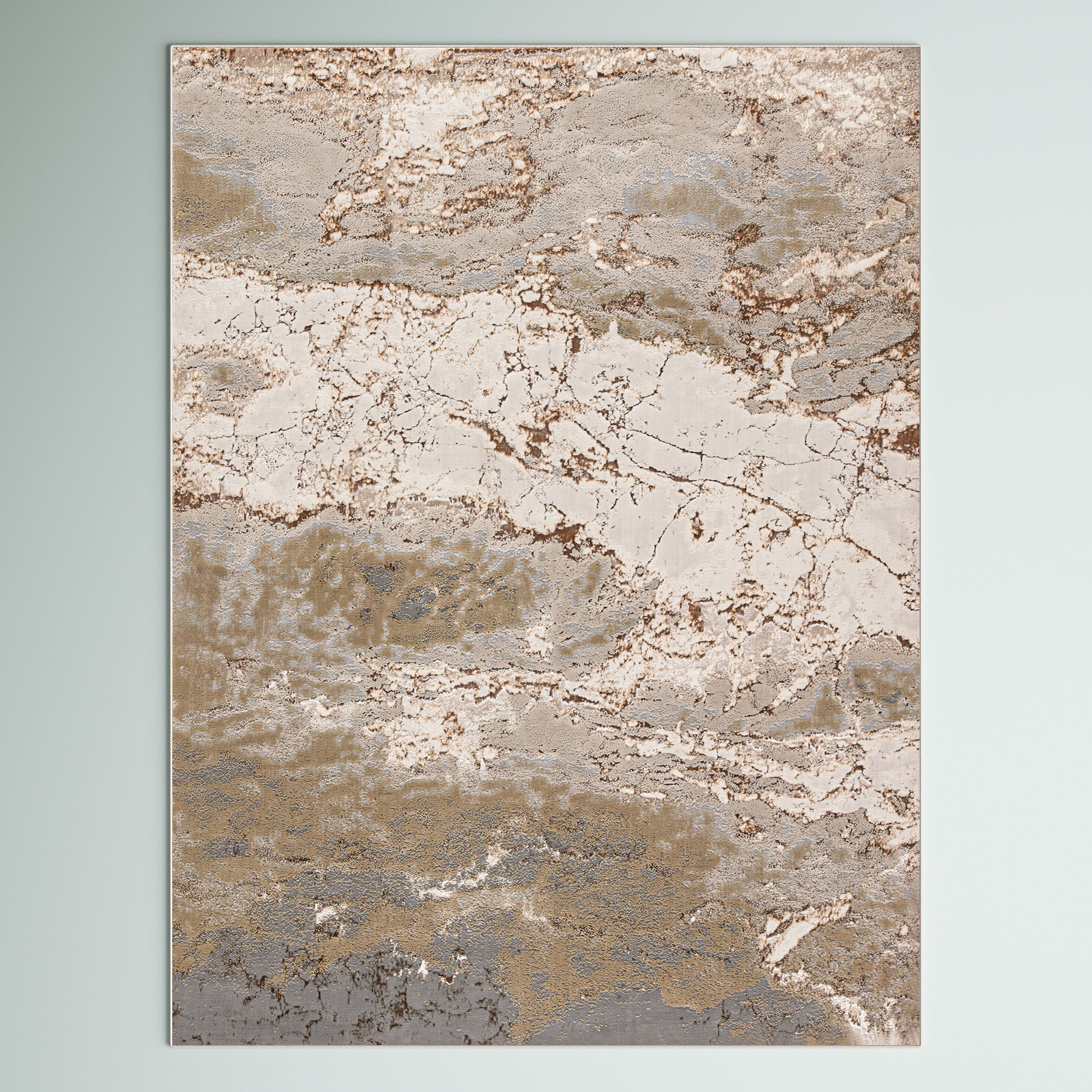 Steelside™ Kari Abstract Gray/Brown Indoor Area Rug & Reviews Wayfair