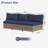 Polyethylene (Pe) Wicker Outdoor Patio Sofa With Cushion-149046052