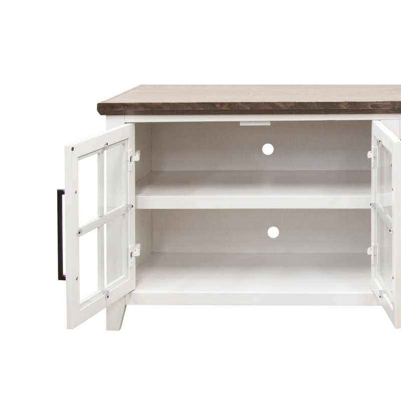 Console de meuble télé 96 pouces Providence, Blanc