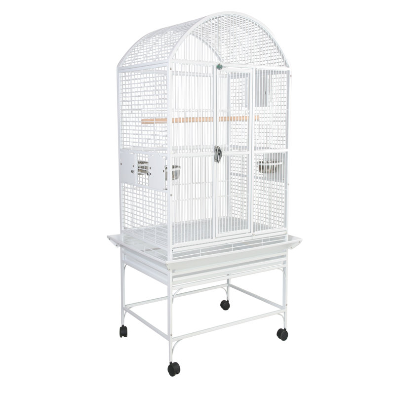 Cage à dôme blanche 24 x 22 par A&E, H 61 po x L 24 po x l 22 po, Blanc pur