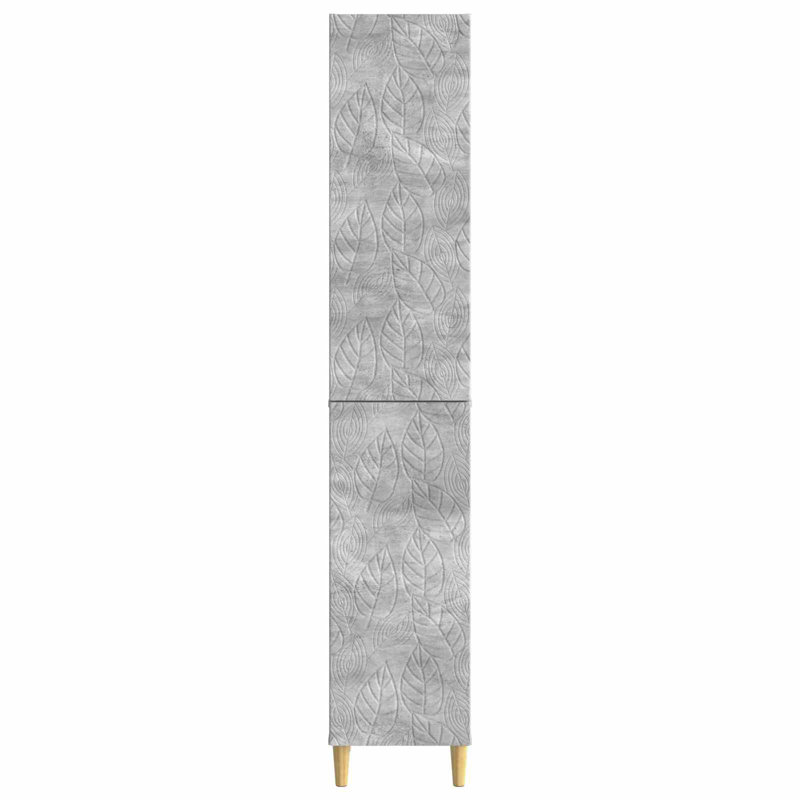 2 -Door 4 Storage Cabinet, Concrete Grey