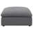 Greeley Charcoal Upholstered Square Ottoman
