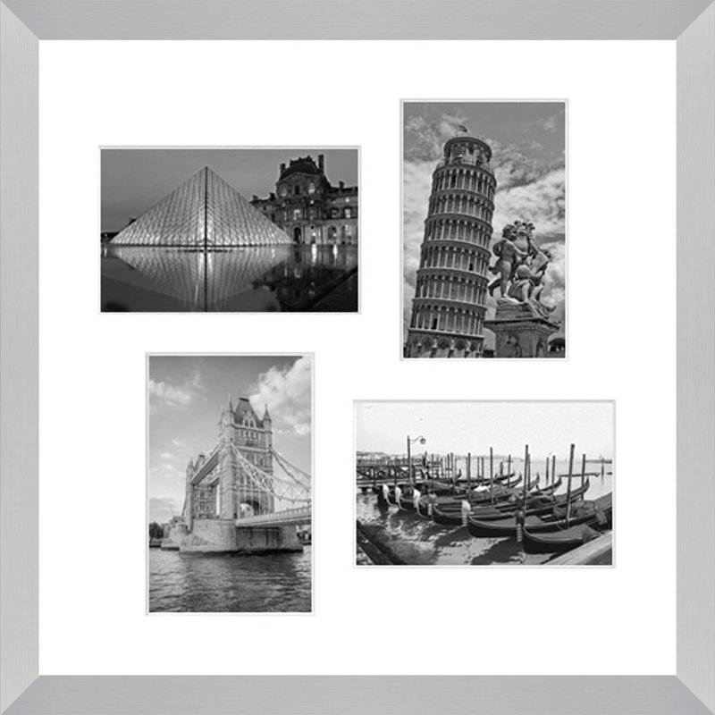 Liudvikas Collage Picture Frame, Silver