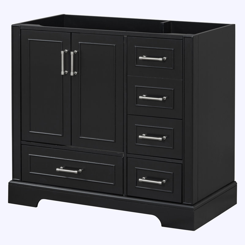 Meuble-lavabo traditionnel sans lavabo