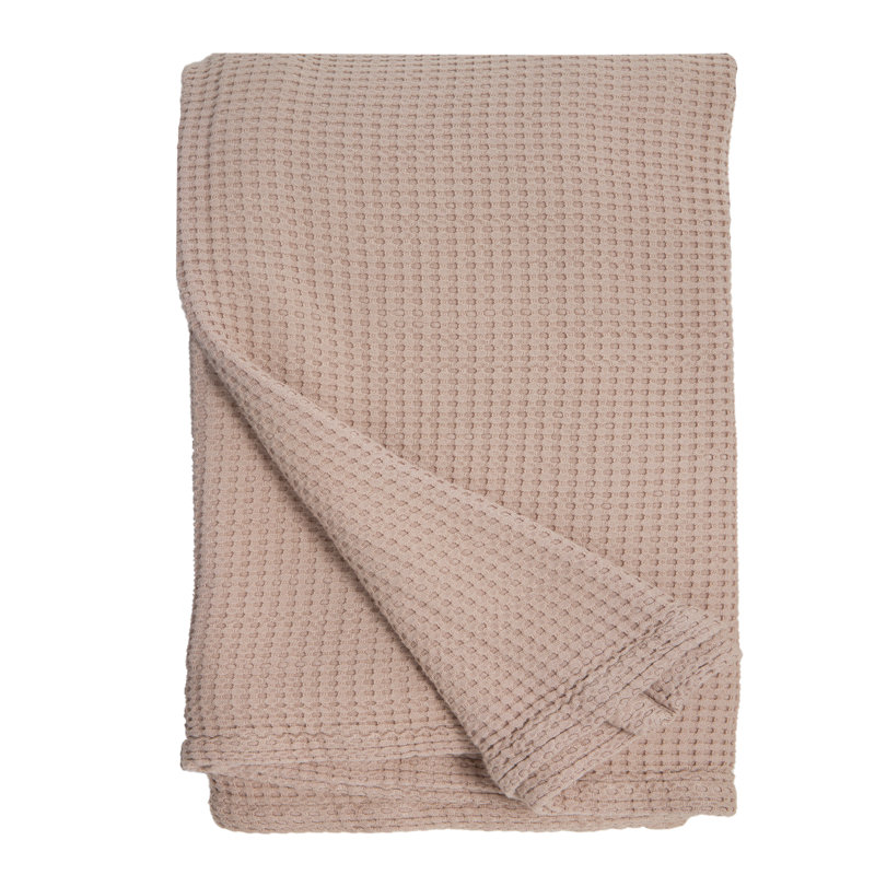 Balboa Waffle Blanket, Sand, King