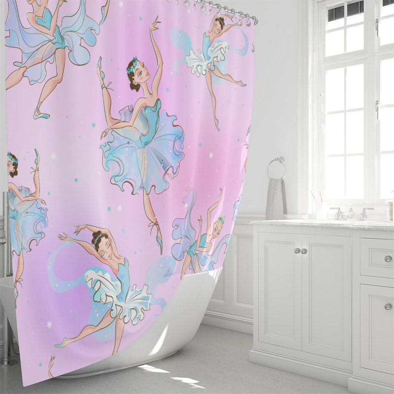 Rideau de douche simple abstrait, H 72 po x l 70 po