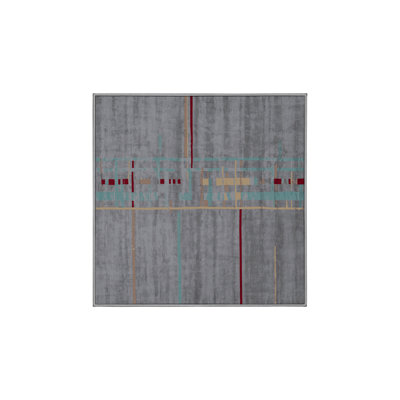 Tapis gris lavable à la machine