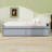 Solid Rubber Wood Bed With 2 Drawers For Storage-1202152229