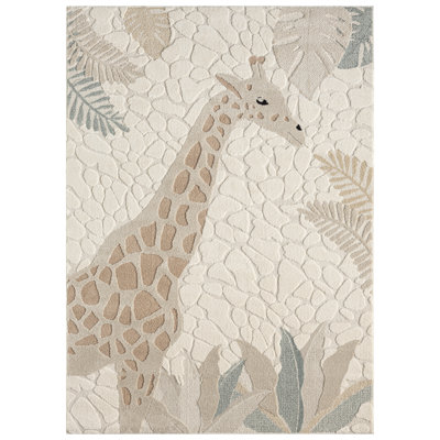 TOWN & COUNTRY PLAY Jungle Giraffe Kids Area Rug