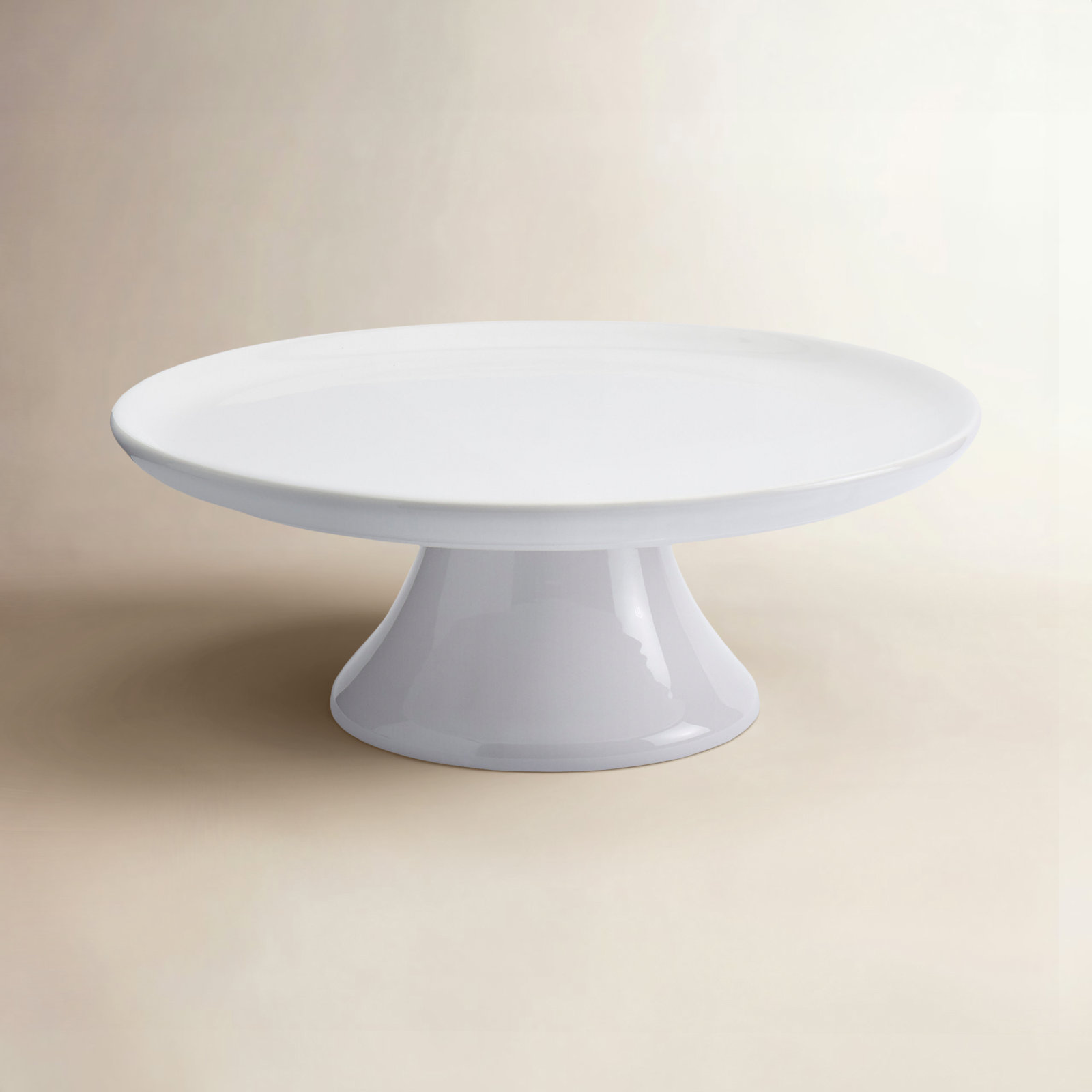 White Serveware Earthenware Cake Stand