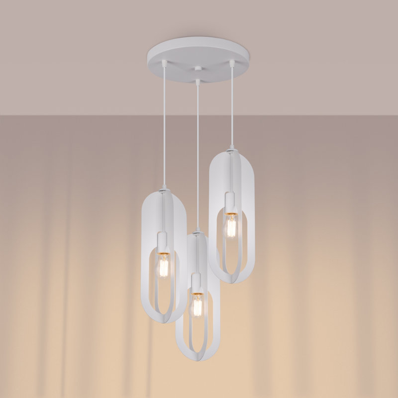 Bernold 3 - Light Stainless Steel Pendant