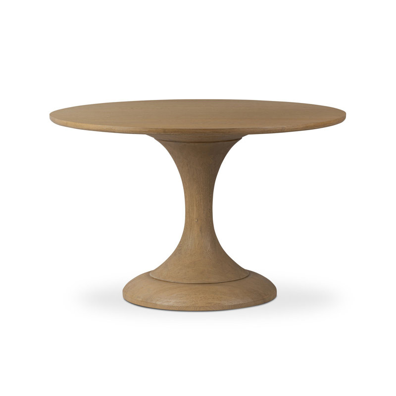 Eastman Dining Table -Light Weathered Oak, 30" H x 48" W x 48" D, Light Weathered Oak