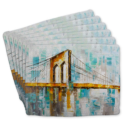Brooklyn Bridge Braided Polyester Kibbe Set of 6 - Home Decor