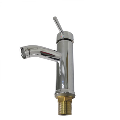 Vanity Faucet Cold Hot Water Chrome Plated
