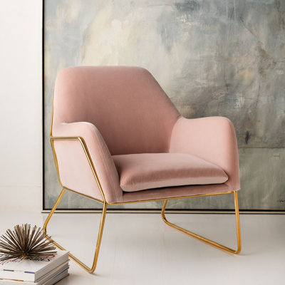 Flagg Velvet Armchair