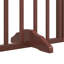 Barrière pour chien Archie & Oscar avec porte pliable 12 panneaux en bois de peuplier brun 236,2 pouces-1987767752-1987767755