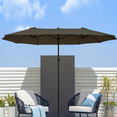 Parasol de marché rectangulaire 8,7 po x 15 po Penalosa