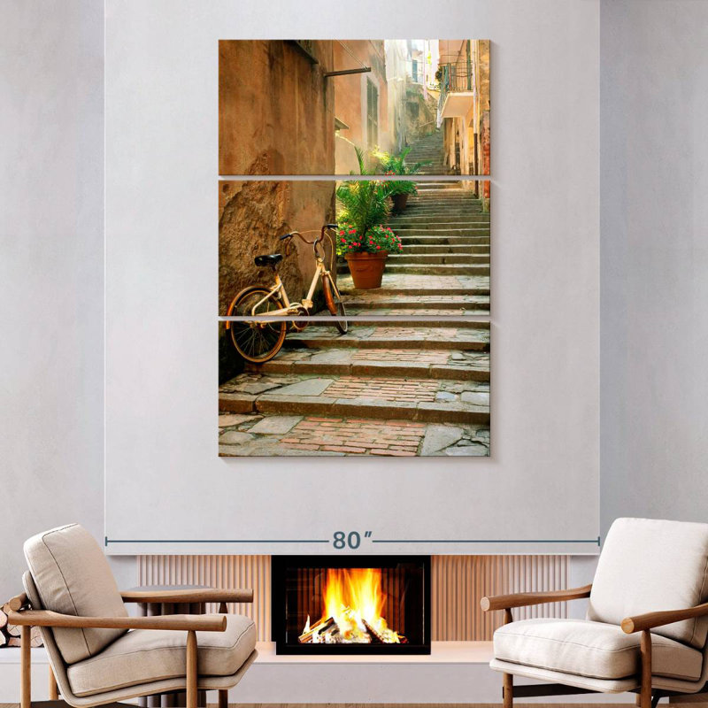 Sireci Cinque Terre Steps, 74" H x 48" W