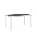 Berlin Gardens Vida Aluminum Top With Matte White Base 73″ Bar Table