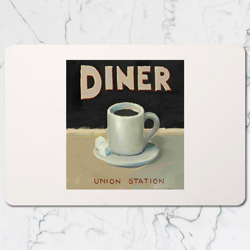 Bistro Coffee Cup Placemats And Coaster Set Pike Place Art