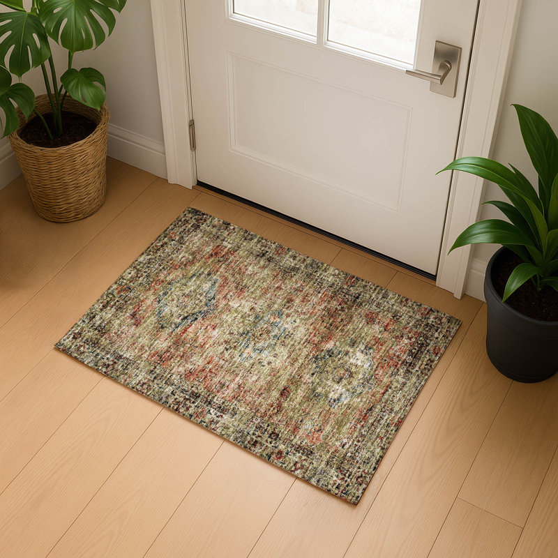 Tapis de qualité supérieure Mayfield Global, Terracotta, 1 pi 8 po x 2 pi 6 po