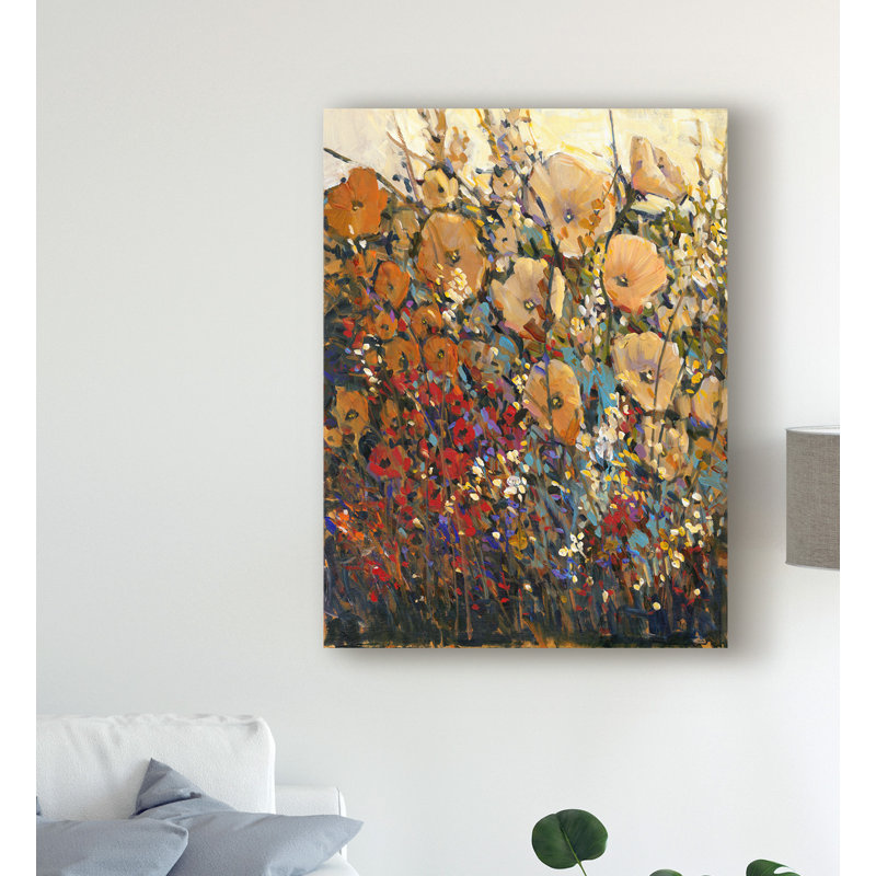 «Bright and Bold Flowers I», impression sur toile tendue, H 24 po x l 18 po x P 2 po