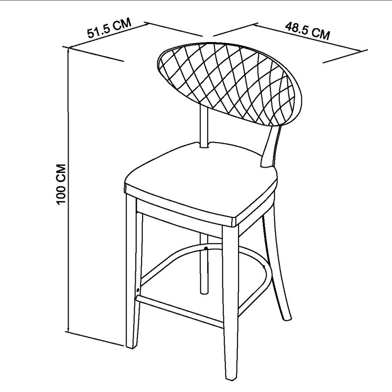 Magers Solid Wood Adjustable Height Counter Stool